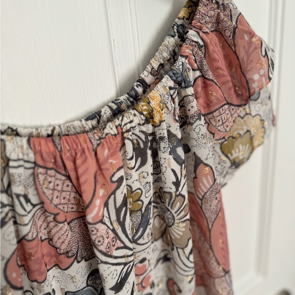 LOFT Floral Print Off Shoulder Top XS - Picture 6 of 6